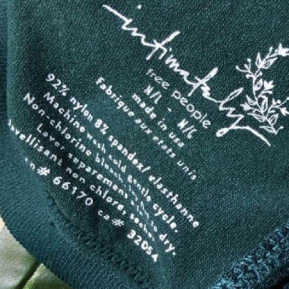 Free People Seamless Lace Bandeau In Jade - Picture 5 of 5